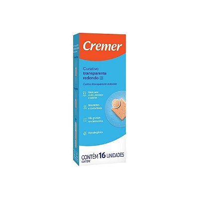 Curativo Redondo Transparente 16 Unidades Cremer