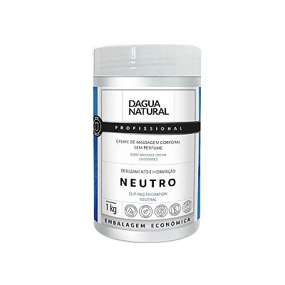 Pote Creme De Massagem Hidratante Neutro 1kg D'agua Natural
