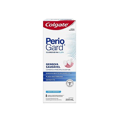 Enxaguante Bucal Colgate PerioGard Menta Original 250ml