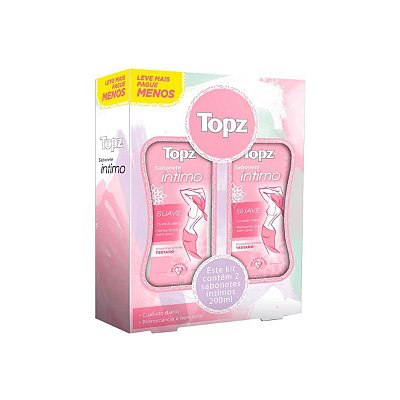 Kit Sabonete Intimo Topz Suave Com 2 Unidades de 200ml