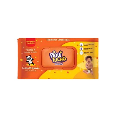 Toalha Umedecida Piquitucho Essential 96 Unidades