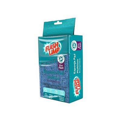 Esponja Pad Biodegradável Multiuso 2 Peças Flash Limp