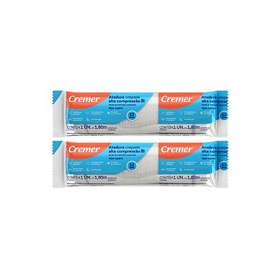 2 Atadura de Crepom Tipo Cysne 10cm x 1,8m 13 Fios Cremer