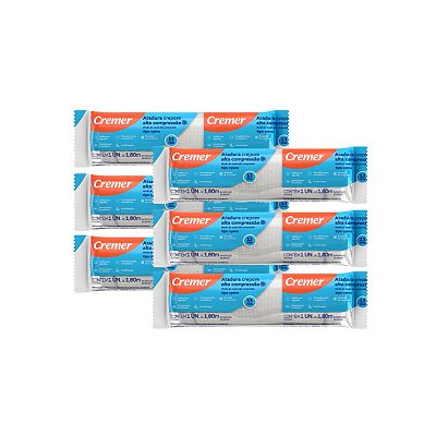 6 Atadura de Crepom Tipo Cysne 10cm x 1,8m 13 Fios Cremer