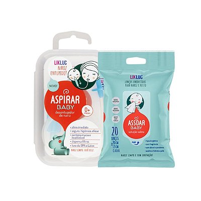 Kit Resfriado: 1 Aspirar Baby + 1 Lenço Assoar Baby