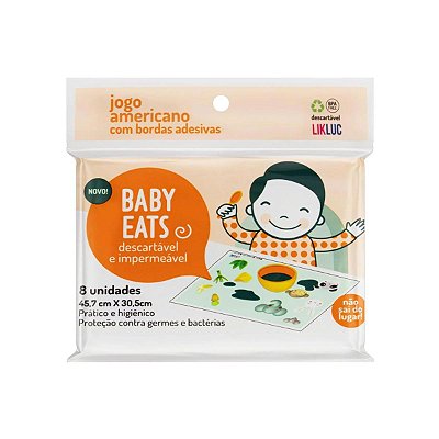 Jogo Americano Bordas Adesivas 45,7 x 30,5cm Impermeável