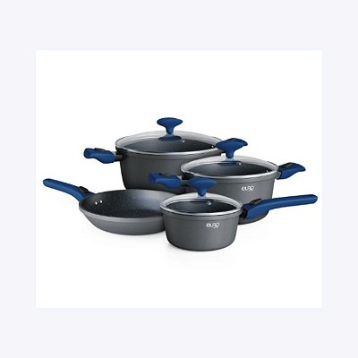 Conjunto De Panelas Colorstone 4 Peças Smart Click Euro Home