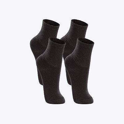 Kit 4 Pares Meia Lupo Kids Cano médio Esporte/Escola