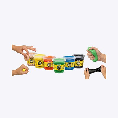 Kit Massa Exercício/reabilitação De Mão 6 Níveis OrthoPauher