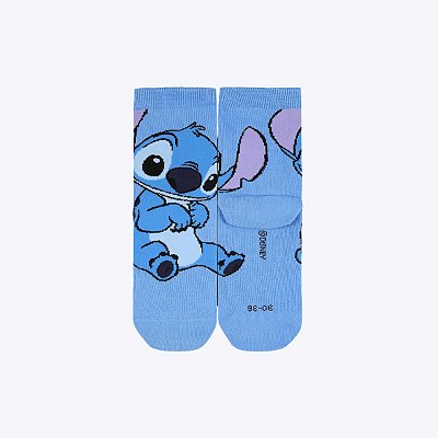 Meia Infantil Cano Médio Stitch Unissex Lupo