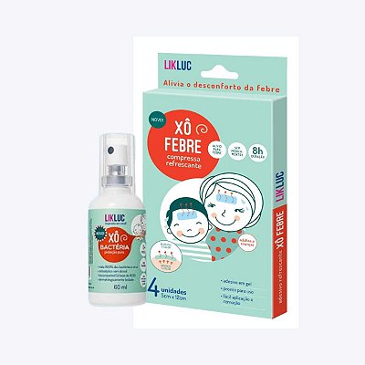 Kit Likluc Xô Febre E Xô Bactéria Higienizador Antisséptico