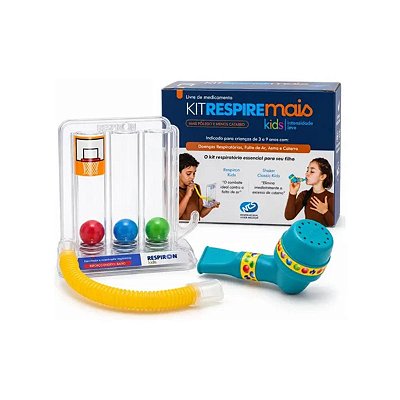 Kit Respire Mais Kids Exercitador incentivador Respiratório