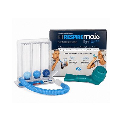 Kit Respire Light Exercitador e incentivador Respiratório