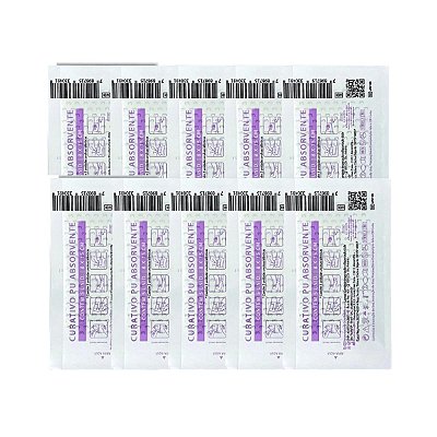 Curativo Pu Absorvente Skinupper 8x15cm 10 Unidade Estéril