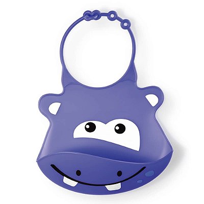 BABADOR DE SILICONE SILYBIB (HIPOPOTAMO)