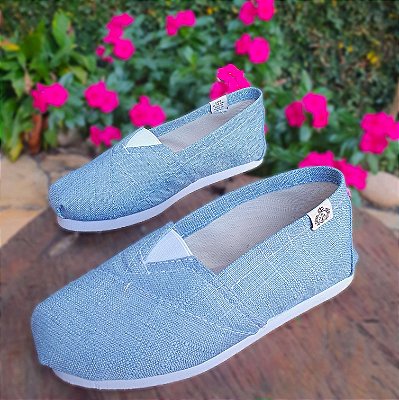 Alpercata Soft em LINHO - BLUE light