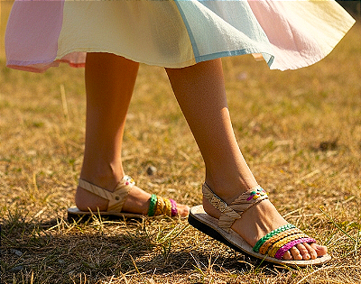 Sandália Rasteira Colorida - SANDAL Slide Color