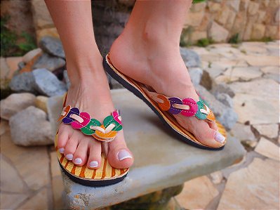 Chinelo Rasteira colorido - Flat SUMMER Colors