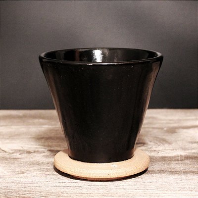 Coador de café Keramikós Preto