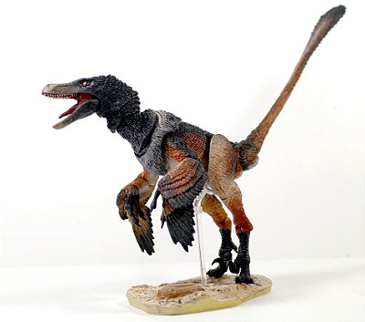 VELOCIRAPTOR MONGOLIENSIS BEASTS OF THE MESOZOIC PRETO FIGURA DE RAPTOR DINOSSAURO ARTICULADO