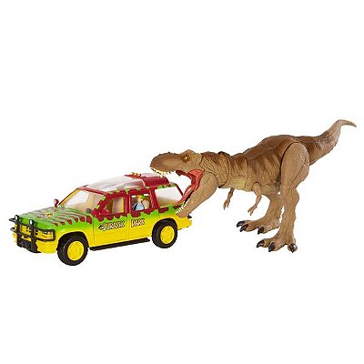 CONJUNTO FUGA DO TIRANOSSAURO LEGACY COLLECTION TYRANNOSAURUS ESCAPE PACK MATTEL