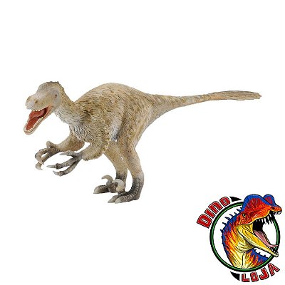 VELOCIRAPTOR MINIATURA DINOSSAURO DE BORRACHA COLLECTA ESCALA 1:6 BONECO IMPORTADO DELUXE