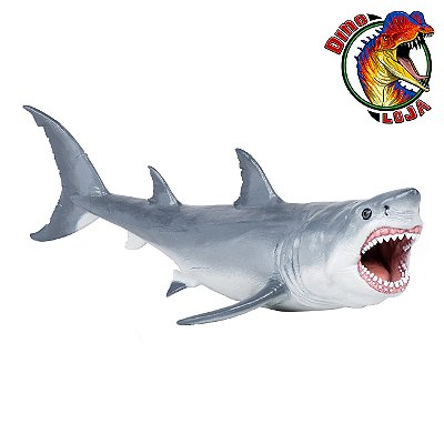 MEGALODON PAPO 2021 TUBARÃO PRÉ-HISTÓRICO GIGANTE MINIATURA PEIXE OTODUS MEGALODON