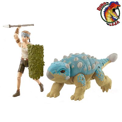 BEN E ANKYLOSAURUS BUMPY BOLOTA ACAMPAMENTO JURÁSSICO DINO ESCAPE MATTEL JURASSIC WORLD