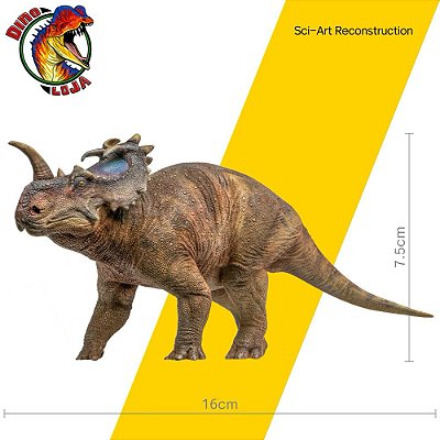 CENTROSAURUS PNSO JENNIE DINOSSAURO MINIATURA EM PLÁSTICO CERATOPSÍDEO CENTROSSAURO