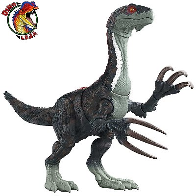 THERIZINOSAURUS JURASSIC WORLD DOMÍNIO MATTEL SOM DE ATAQUE