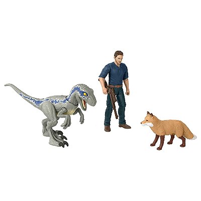 OWEN E VELOCIRAPTOR BETA JURASSIC WORLD DOMÍNIO MATTEL