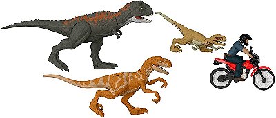 CONJUNTO FUGA DO OWEN JURASSIC WORLD DOMÍNIO MATTEL