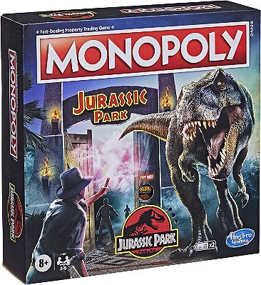 MONOPOLY JURASSIC PARK BANCO IMOBILIÁRIO JOGO DE TABULEIRO