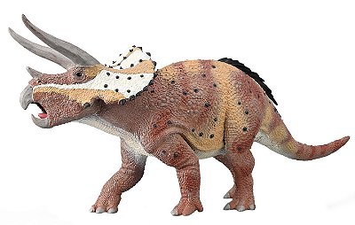 TRICERATOPS DELUXE COLLECTA 2022 MINIATURA DINOSSAURO HERBÍVORO CERATOPSÍDEO COLECIONÁVEL