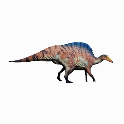 OURANOSAURUS LARANJA GRTOYS HAOLONGGOOD DINOSSAURO HERBÍVORO MODELO CIENTÍFICO OURANOSSAURO