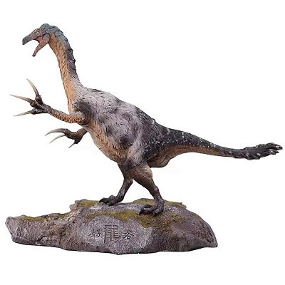 THERIZINOSAURUS CINZA GRTOYS DINOSSAURO HARBÍVORO MODELO CIENTÍFICO TERIZINOSSAURO