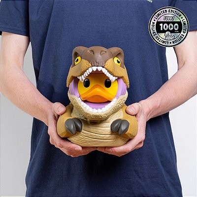 TYRANNOSAURUS TUBBZ XL JURASSIC PARK PATO DE BORRACHA COLECIONÁVEL