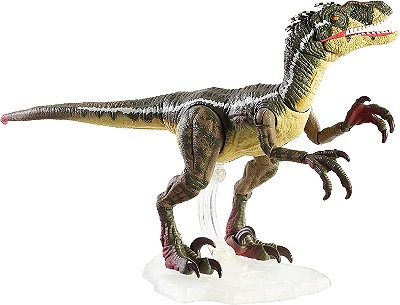 VELOCIRAPTOR JURASSIC PARK 3 AMBER COLLECTION JURASSIC WORLD MATTEL