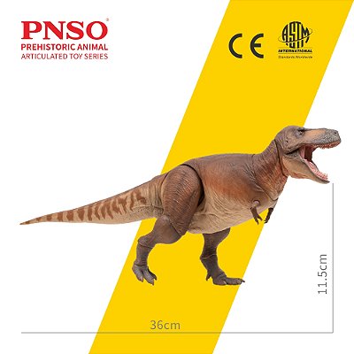 TYRANNOSAURUS REX CAMERON 2026 ARTICULADO PNSO MINIATURA RÉPLICA DE DINOSSAURO DE COLEÇÃO