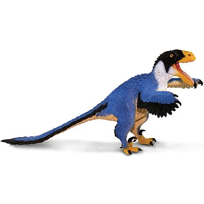 UTAHRAPTOR SAFARI LTD 2023 DINOSSAURO COLECIONÁVEL MINIATURA DINOSSAURO EMPLUMADO