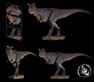 CARNOTAURUS NANMU RANGER PRETO CHIFRE INTEIRO FIGURA DINOSSAURO JURASSIC WORLD