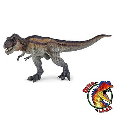 TIRANOSSAURO REX CORRENDO  PAPO "BACON" BRINQUEDO DE DINOSSAURO MINIATURA