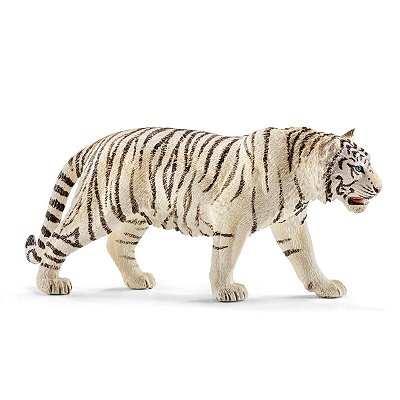 TIGRE BRANCO SCHLEICH MINIATURA DE ANIMAL SELVAGEM FELINO EM PLÁSTICO PVC