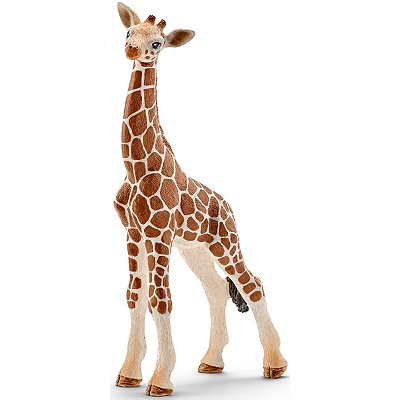 GIRAFA FILHOTE SCHLEICH MINIATURA DE ANIMAL SELVAGEM AFRICANO EM PLÁSTICO PVC