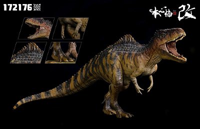 GIGANOTOSAURUS NANMU 2023 AMARELO "TYPHON" MINIATURA DINOSSAURO CARNÍVORO REALISTA GIGANOTOSSAURO