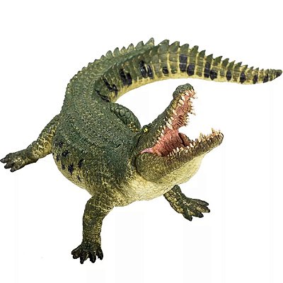 CROCODILO COM MANDÍBULA ARTICULADA MOJO FUN RÉPTIL BRINQUEDO IMPORTADO COLECIONÁVEL