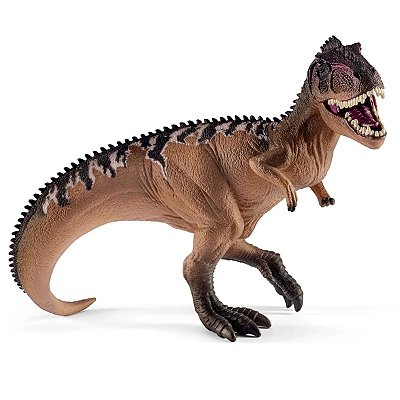 GIGANOTOSAURUS MARROM SCHLEICH MINIATURA DINOSSAURO CARNÍVORO BONECO GIGANOTOSSAURO