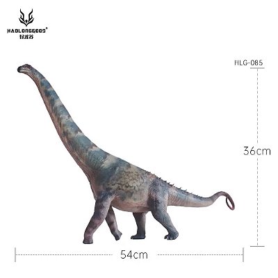 ALAMOSAURUS AZUL HAOLONGGOOD DINOSSAURO MODELO CIENTÍFICO SAURÓPODE MINIATURA SEM BASE