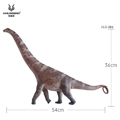 ALAMOSAURUS ROXO HAOLONGGOOD DINOSSAURO MODELO CIENTÍFICO SAURÓPODE MINIATURA SEM BASE