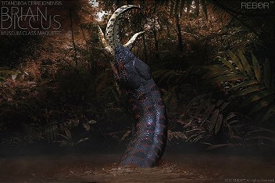 TITANOBOA "BRIAN" REBOR MINIATURA COBRA GIGANTE DEVORANDO CROCODILO SERPENTE
